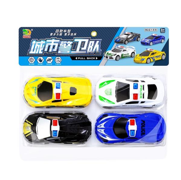 Đồ Chơi Trẻ Em bộ 4 xe đua cảnh sát