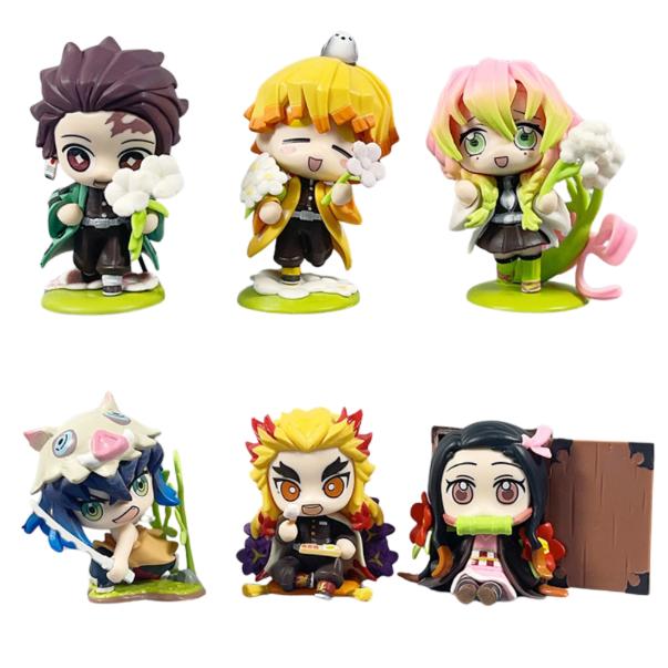 Hàng Cao Cấp - Mô hình Kimetsu - Bộ 6 Nhân Vật Lưỡi Quỷ