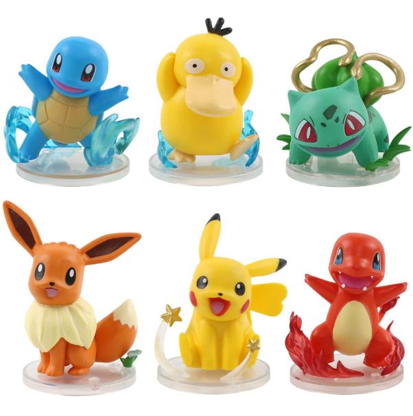 Hàng Cao Cấp - Mô Hình POKEMON Bộ 6 Pokemon có đế