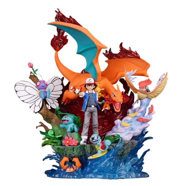 Hàng Cao Cấp - Mô Hình Satoshi và các pokemon bản cao cấp