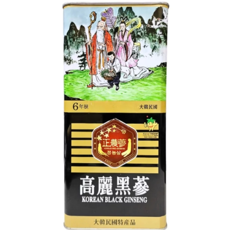 Hắc sâm khô hộp thiếc Insam 300g thượng hạng – Sâm củ khô Insam