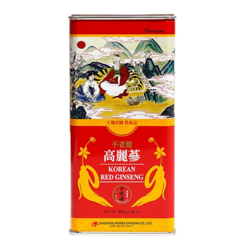 Sâm khô hộp thiếc Daedong 37.5g thượng hạng – Hồng sâm khô Daedong