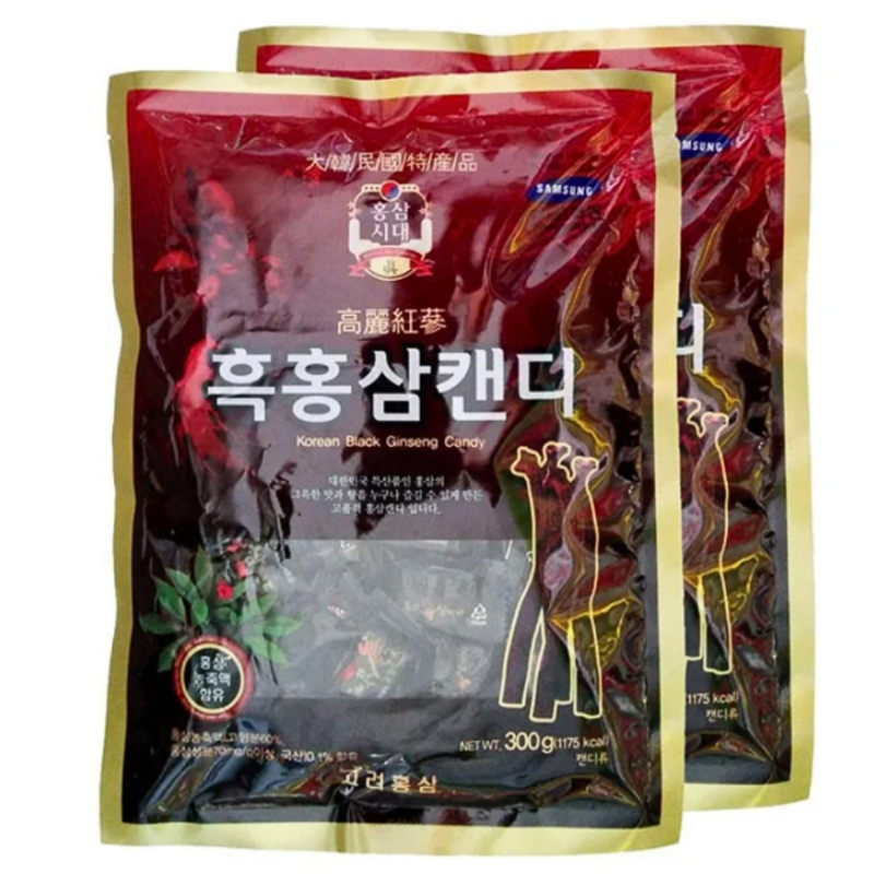 Kẹo hắc sâm Hàn Quốc gói 300g – Kẹo sâm Korea chính hãng