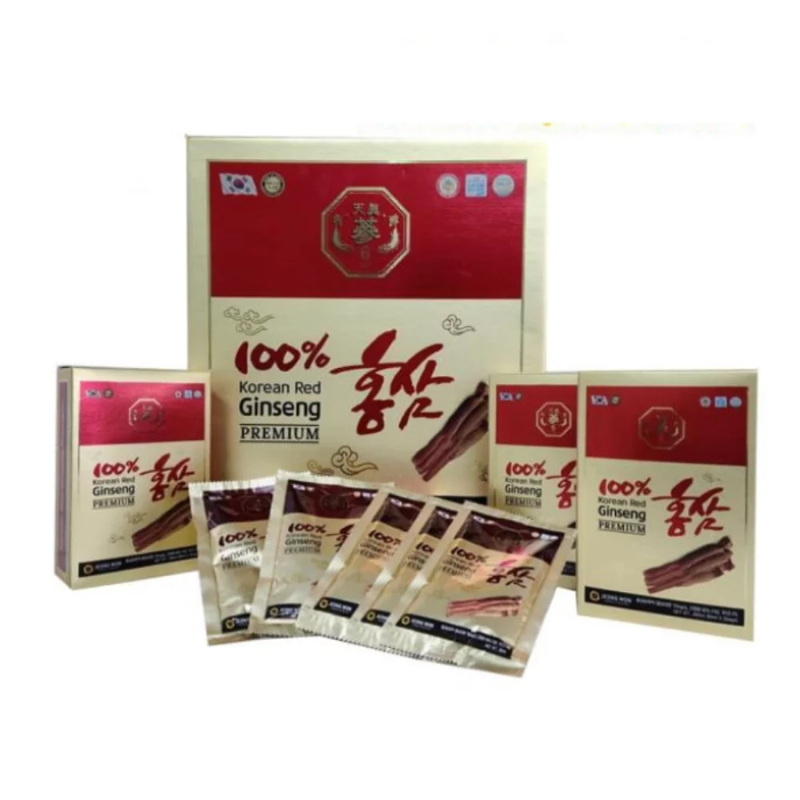 Nước hồng sâm Hàn Quốc Jeong Won nguyên chất hộp 30 gói x 80ml