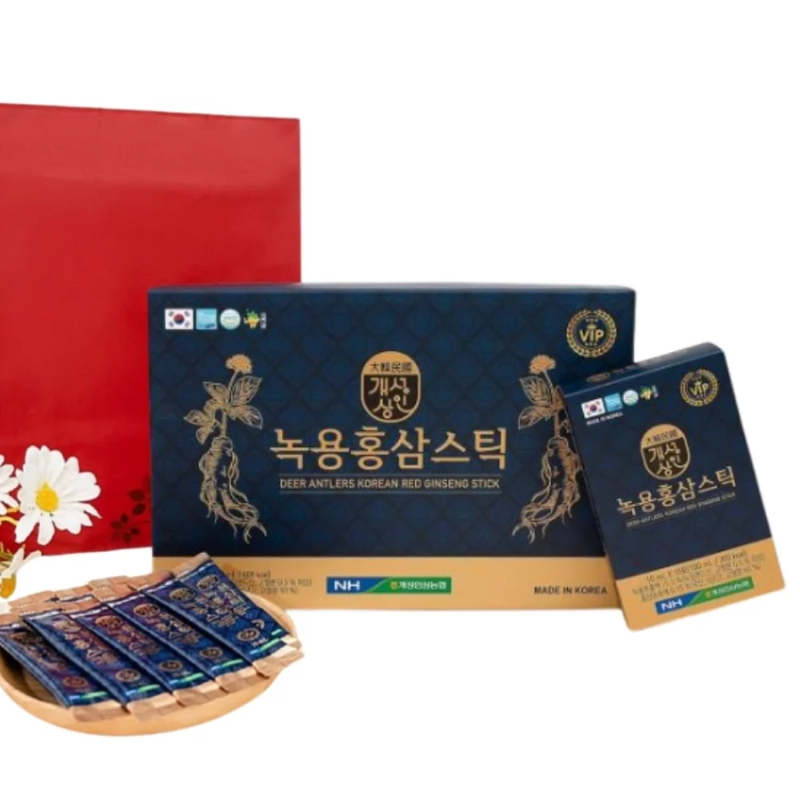 Nước hồng sâm nhung hươu hàn quốc Nonghyup thượng hạng hộp 30 gói x 10ml