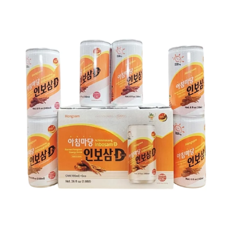 Nước sâm Lon Hàn Quốc Achimmadang chính hãng hộp 6 lon x 180ml