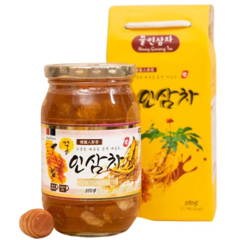 Sâm tươi ngâm mật ong hàn quốc Honey Ginseng Tea hộp 580ml