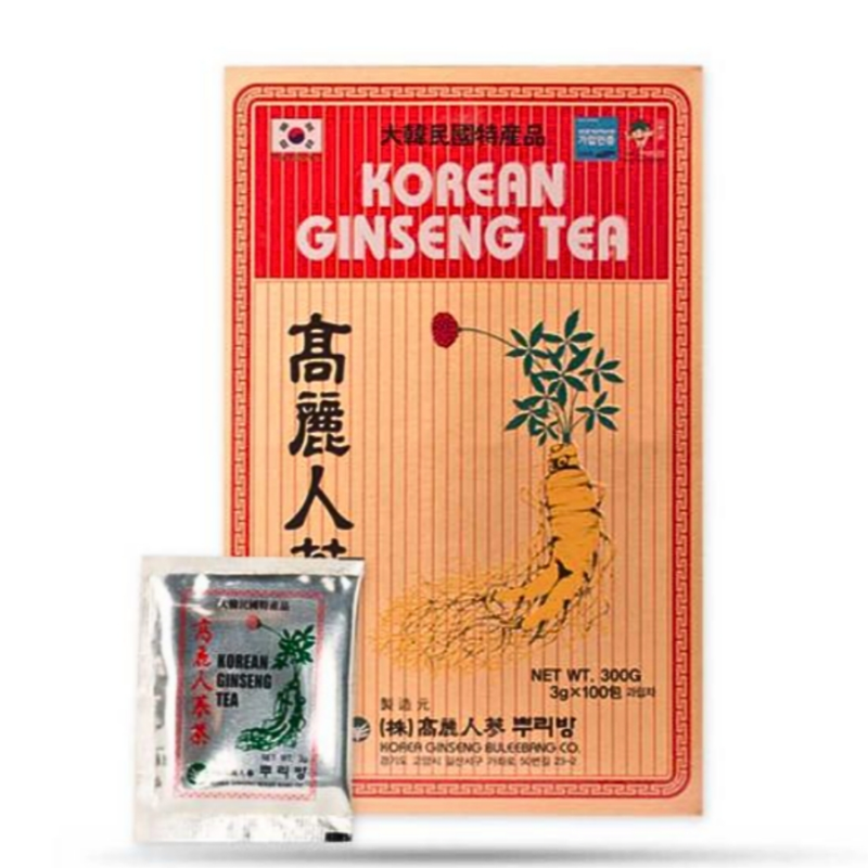Trà sâm Hàn Quốc Buleebang Tea chính hãng hộp 100 gói