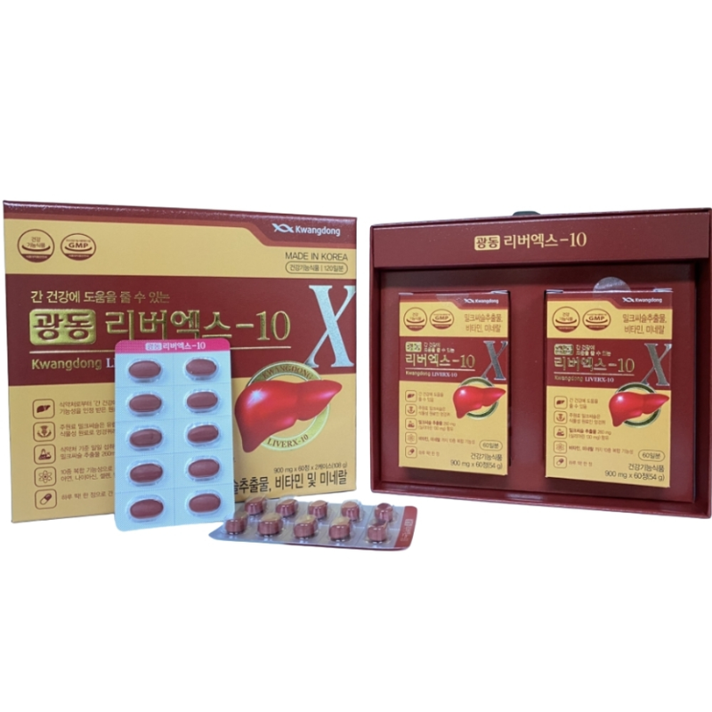 Viên bổ gan Kwangdong Hàn Quốc chính hãng hộp 120 viên – Thải độc gan, thanh lọc cơ thể