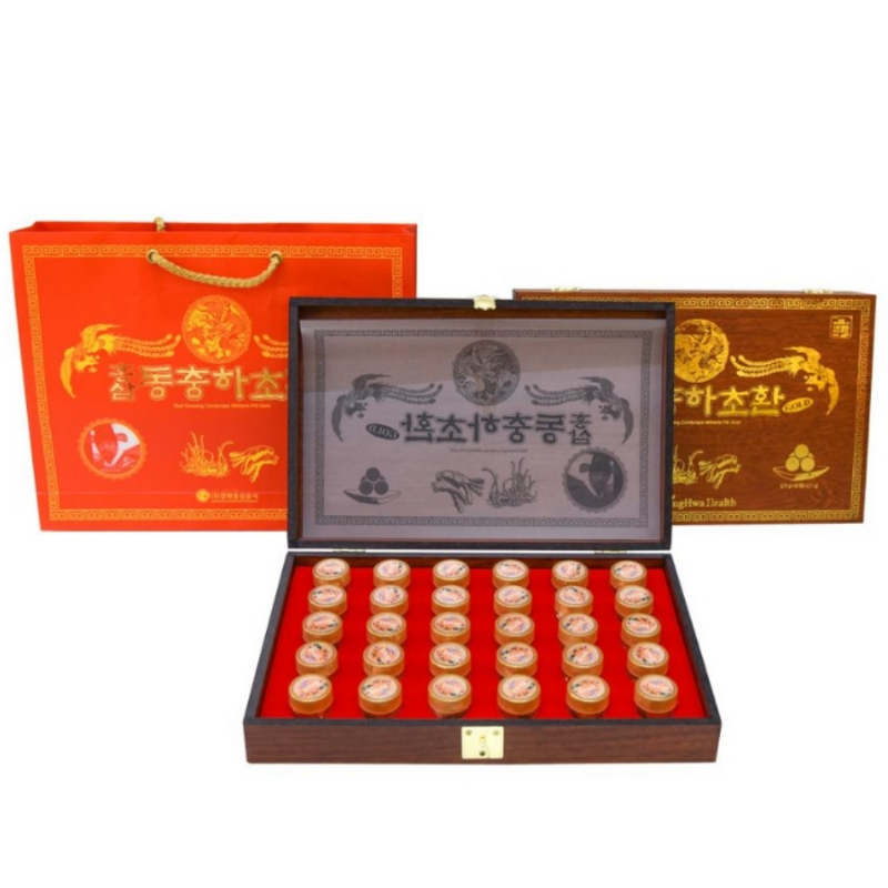 Viên đông trùng hồng sâm hoàng đế Kanghwa Hàn Quốc hộp 30 viên