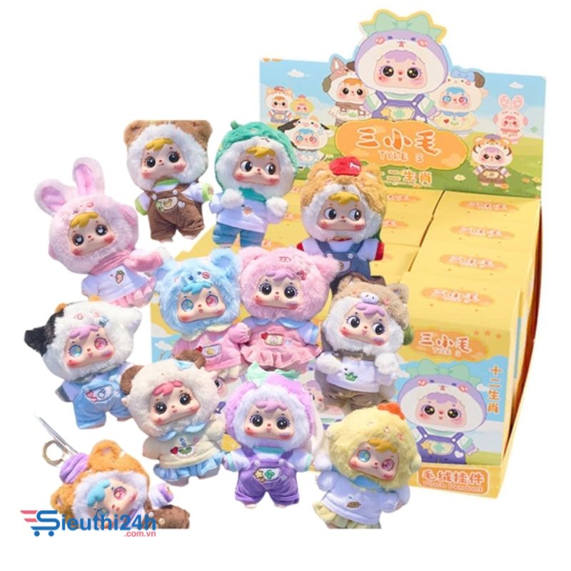 Blinbox tyke 12 con giáp blind box set 12 ngẫu nhiên