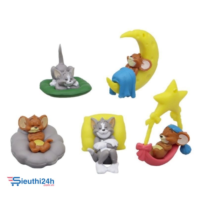 Bộ 5 nhân vật hoạt hình Tom và Jerry
