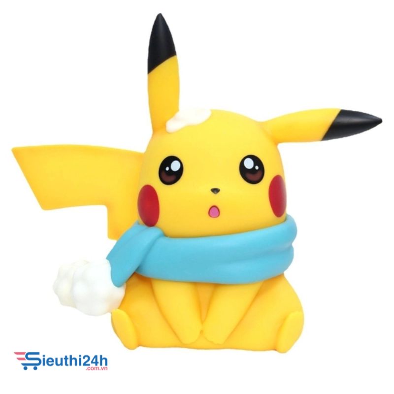 Mô Hình đồ chơi - Pikachu quấn khăn siêu cute