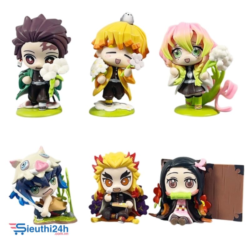Mô hình Kimetsu - Bộ 6 Nhân Vật Lưỡi Quỷ