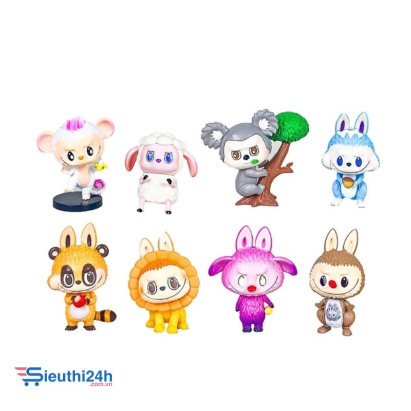 Mô hình labubu bộ 8 labubu blind box - cao 8cm
