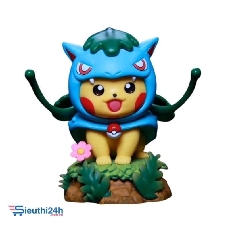 Mô Hình Pokemon pikachu cosplay Fushigibana bản cao cấp
