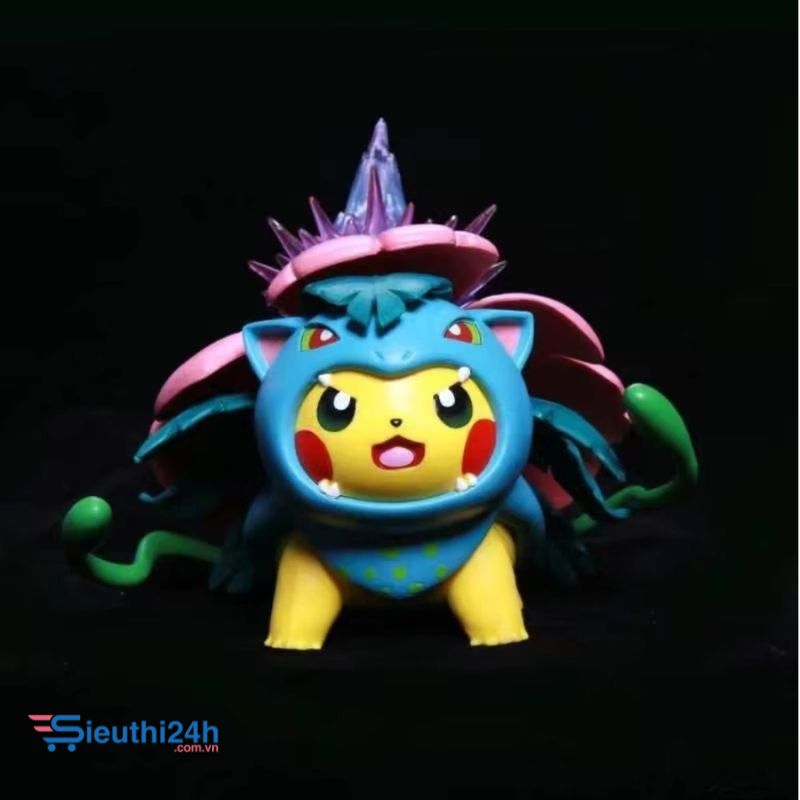 Mô Hình Pokemon pikachu cosplay Fushigibana mega bản cao cấp
