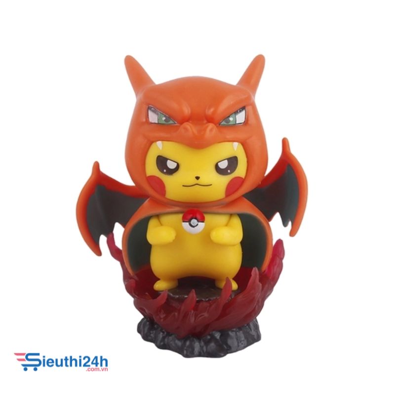 Mô Hình Pokemon pikachu cosplay lizadon bản cao cấp