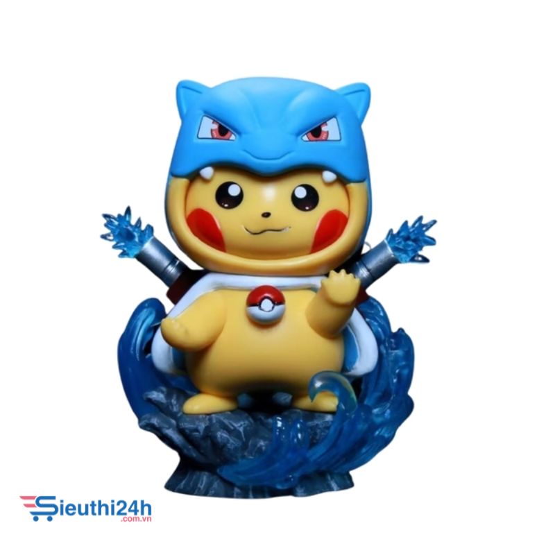 Mô Hình Pokemon pikachu cosplay Squirtle bản cao cấp