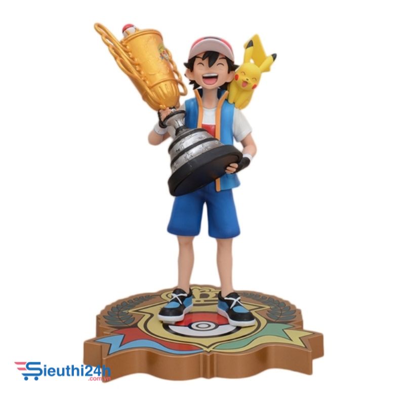 Mô Hình Pokemon Satoshi cầm cúp bản cao cấp