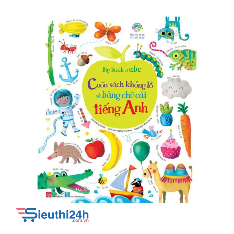 Sách Big Book of ABC - Cuốn sách khổng lồ về bảng chữ cái tiếng Anh