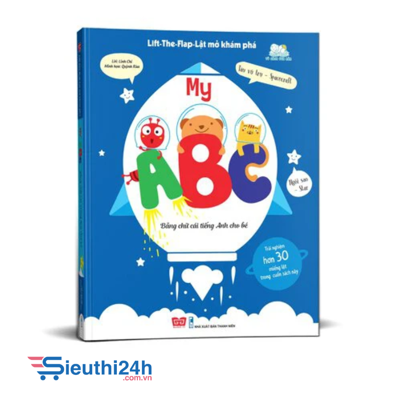 Lift-The-Flap-Lật mở khám phá - My ABC - Bảng chữ cái Tiếng Anh cho bé