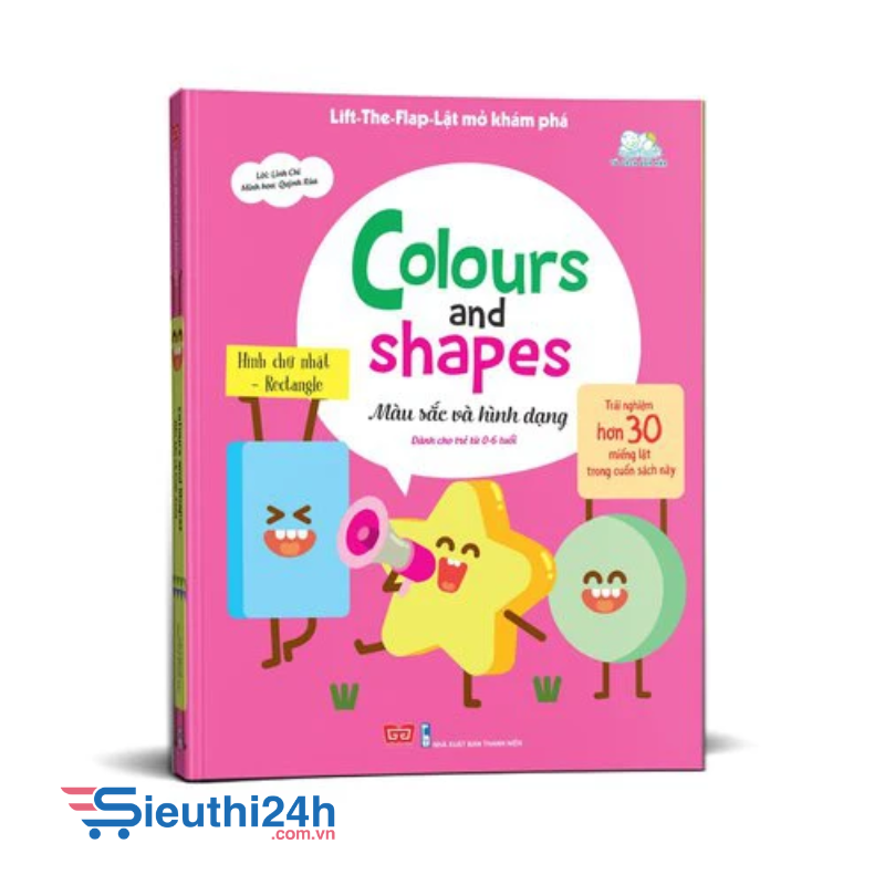 Lift-The-Flap-Lật mở khám phá - Colours and Shapes - Màu sắc và hình dạng
