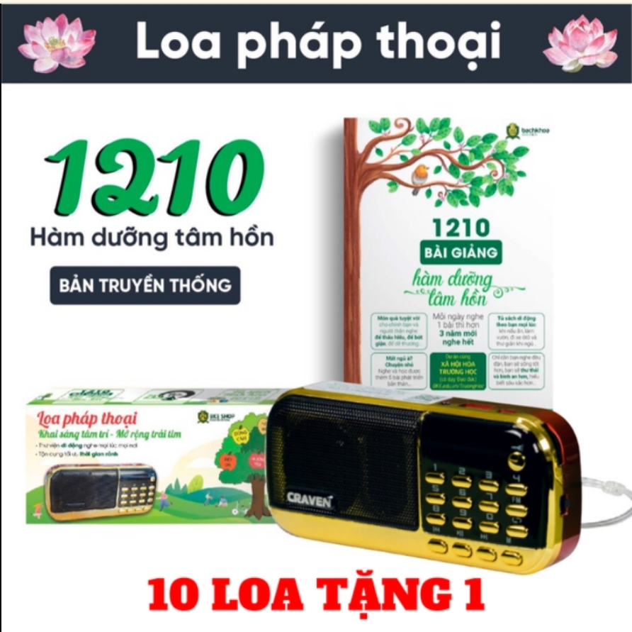Combo 10 Loa Pháp Thoại - 1210 Bài Hàm Dưỡng Tâm Hồn