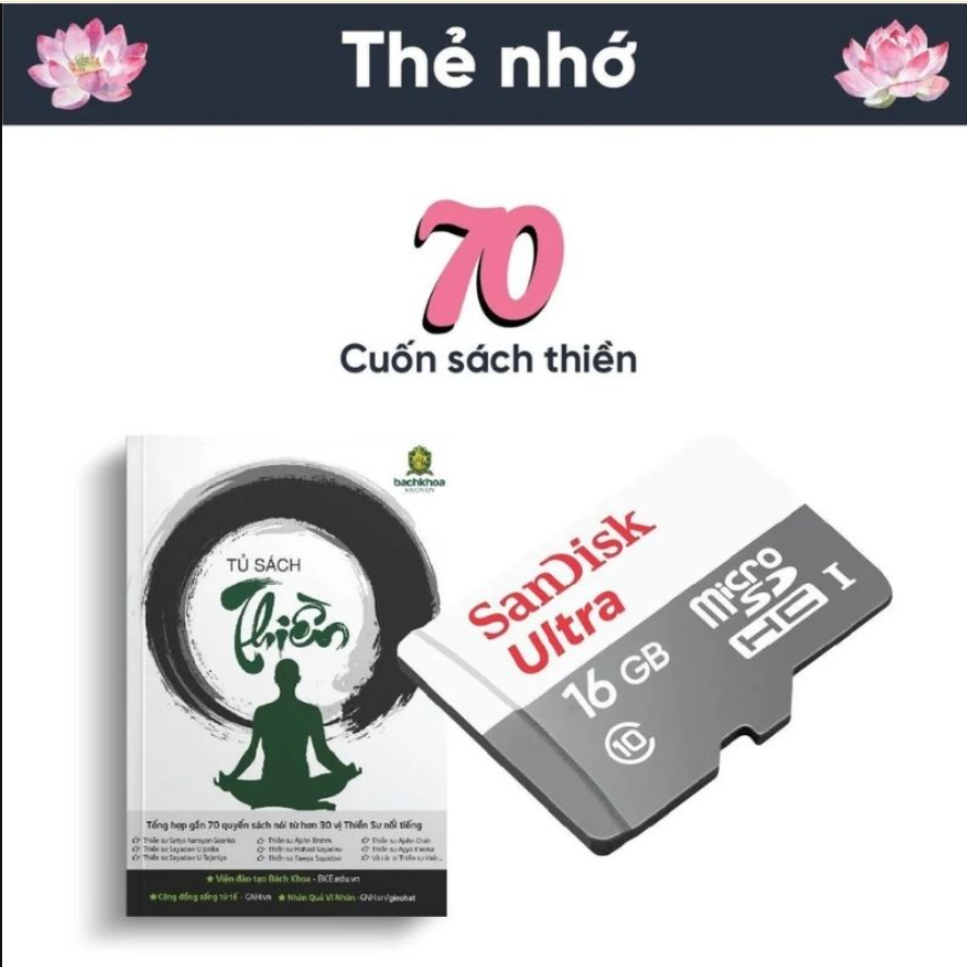 Thẻ Nhớ 70 Bài Pháp Thoại – Tỉnh Thức Mỗi Ngày, Bình An Mỗi Bước