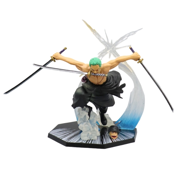 (Hàng Thường ) .Mô hình Zoro có 2 đầu đế không có chữ
