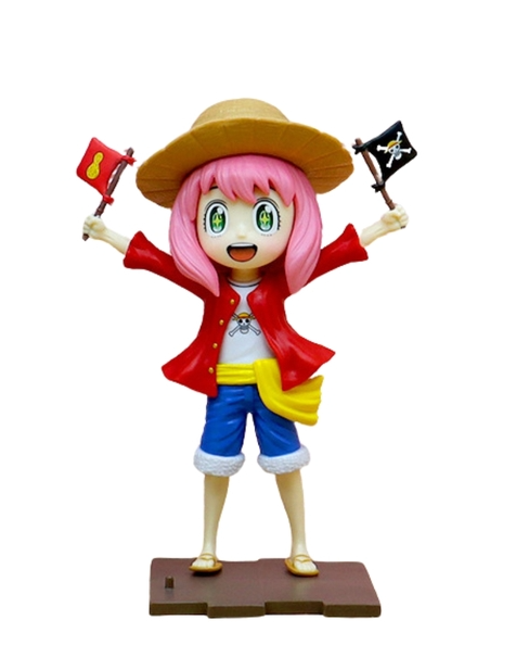 MÔ HÌNH ANYA FORGER - SPY X FAMILY - TANTEI-GOKKO Cosplay Luffy - Cao : 23cm - Nặng : 250gram - Có Hộp Màu - N1-K36-T3-S1