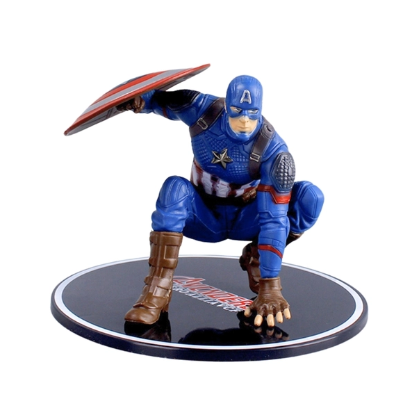 Mô Hình Avenger Captain America Đội Trưởng Mỹ - Cao 10cm - Rộng 13.5cm - Nặng 250gram - Figure Avenger - No Box : Bọc túi OPP - N1-K37-T1-S5
