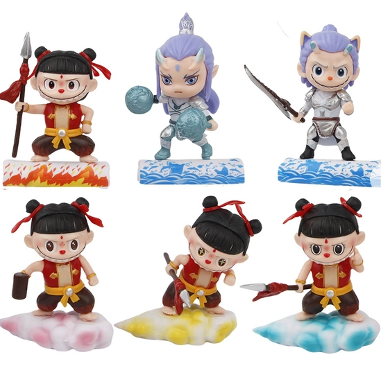 Mô Hình bộ 6 labubu cosplay natra ngao bính - Cao : 8cm - Nặng : 290gram - Figure Natra