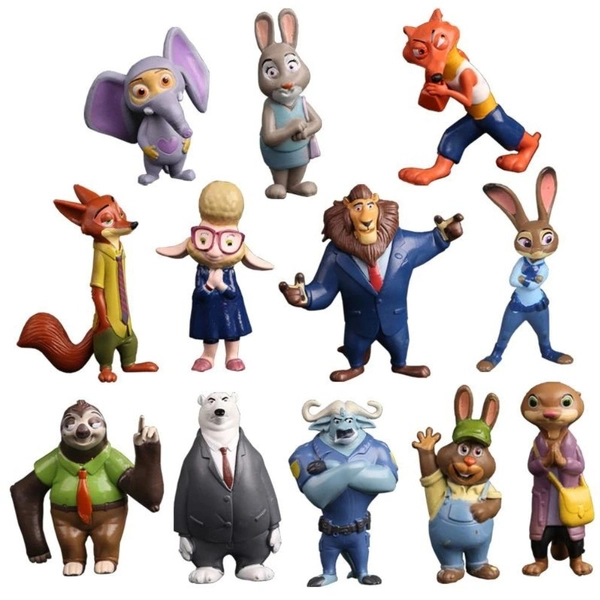 Bộ 12 nhân vật Phi Vụ Động Trời - Zootopia