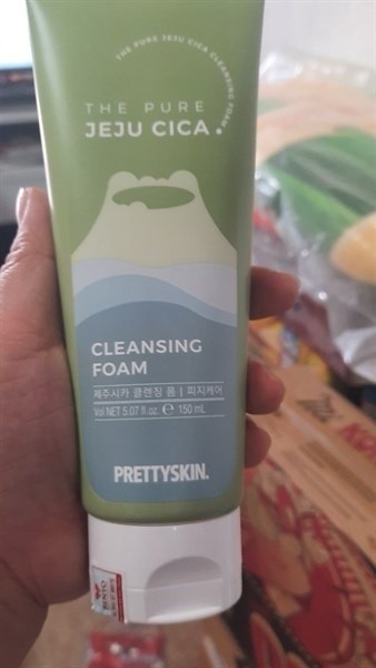 Sữa Rửa Mặt Rau Má Pretty Skin The Pure Jeju Cica Cleansing Foam
