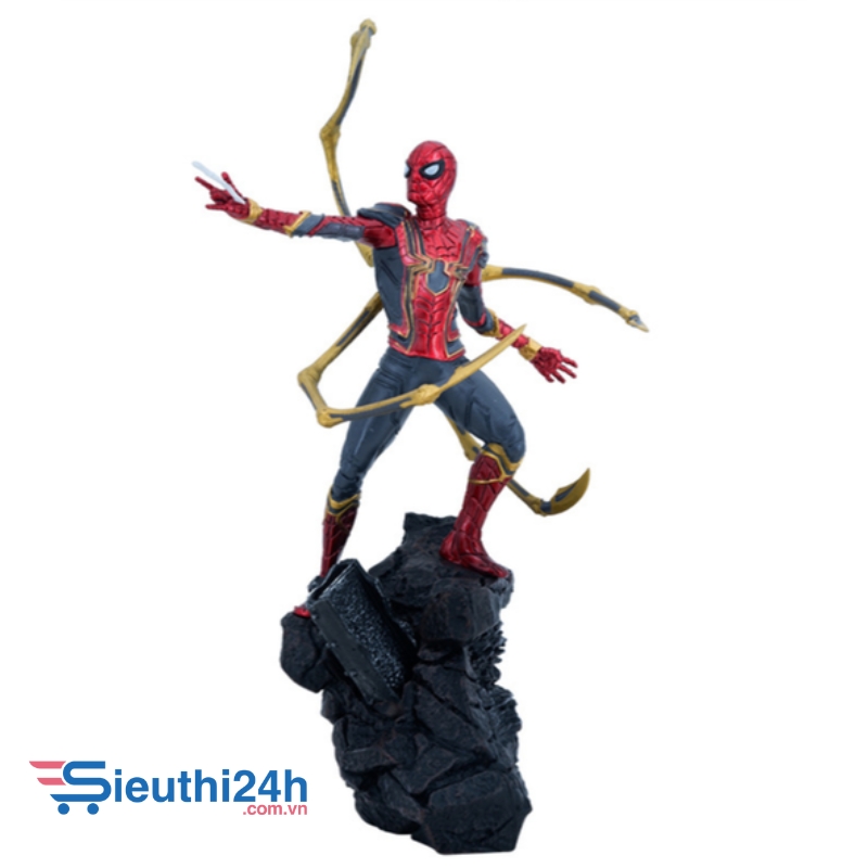 Mô Hình Avenger Người nhện Spider Man phóng tơ cao 23 cm nặng 430 Gram
