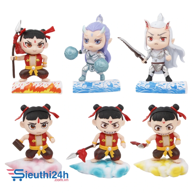 Mô Hình bộ 6 natra ngao bính - Cao : 8cm - Nặng : 100gram - Figure Natra