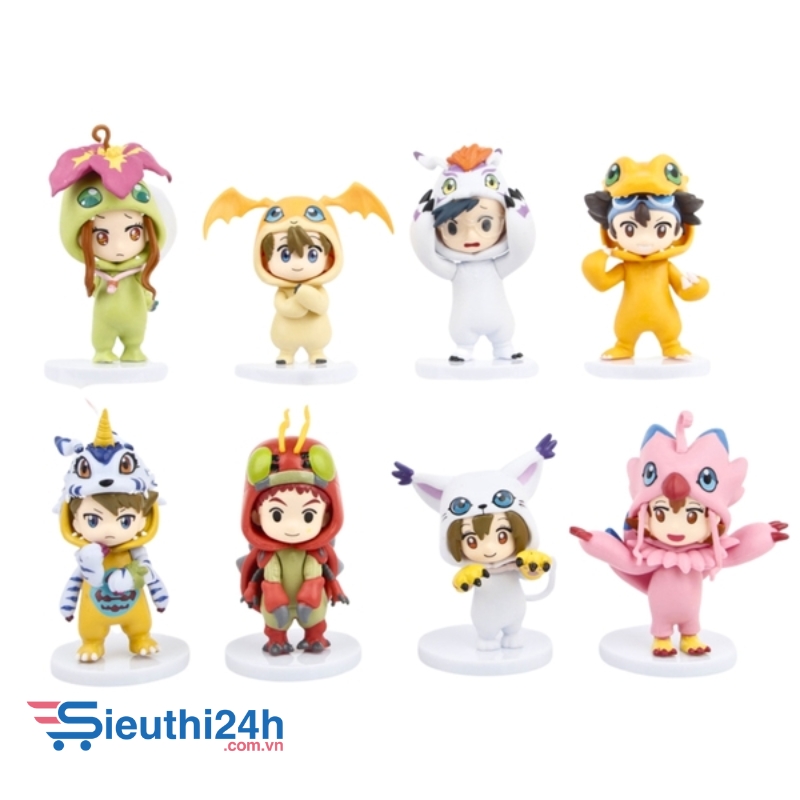 Mô Hình Digimon Adventure bộ 8 nhân vật Bản B