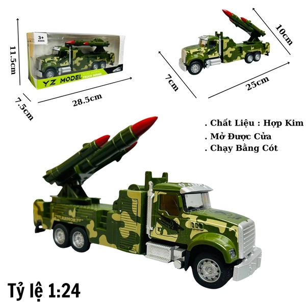Mô Hình xe chở tên lửa tỉ lệ 1:24