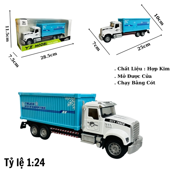 Mô Hình xe chở công hàng tỉ lệ 1:24