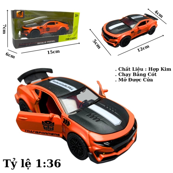 Mô Hình xe Chevrolet màu cam tỉ lệ 1:36