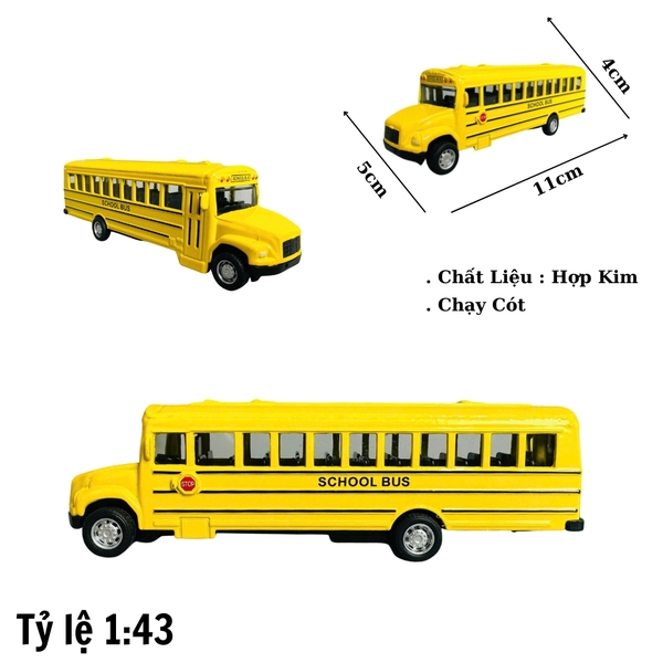 Mô Hình xe bus tỉ lệ 1:43