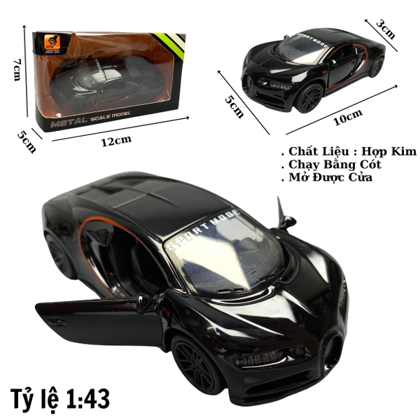 Mô Hình xe Bugatti Chiron tỉ lệ 1:43
