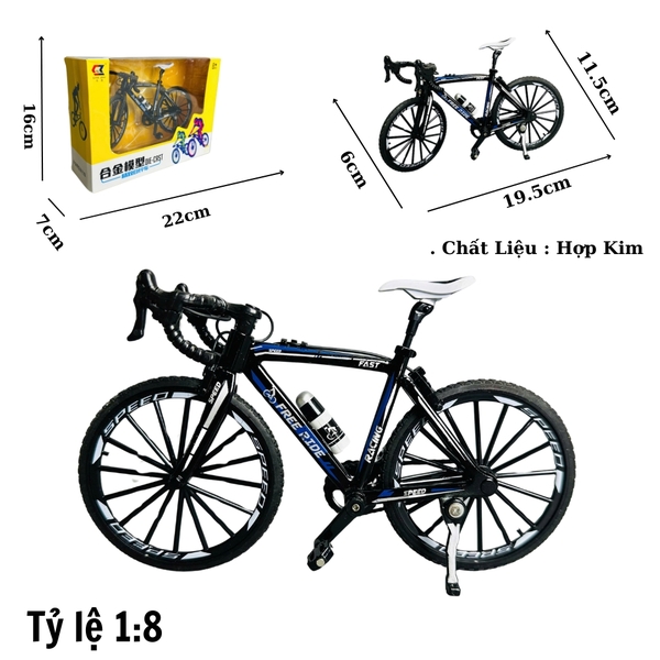 Mô Hình xe đạp đen địa hình 1:8