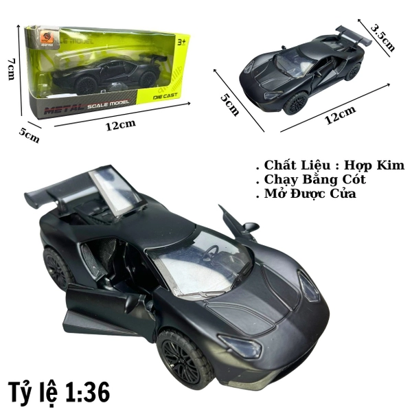 Mô Hình xe Ferrari màu đen - tỉ lệ 1:36