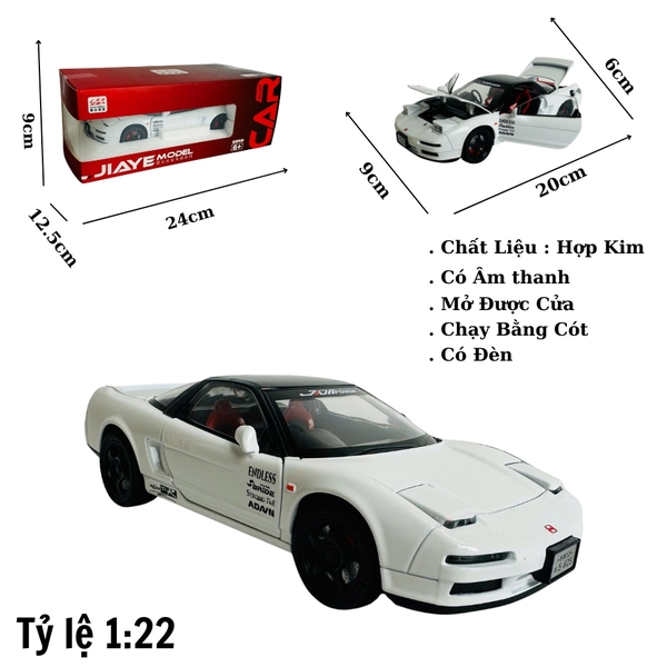 Mô Hình xe Honda đua trắng tỉ lệ 1:22