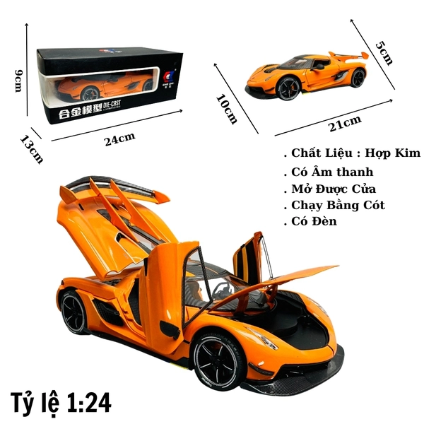 Mô Hình xe koenigsegg cam tỉ lệ 1:24