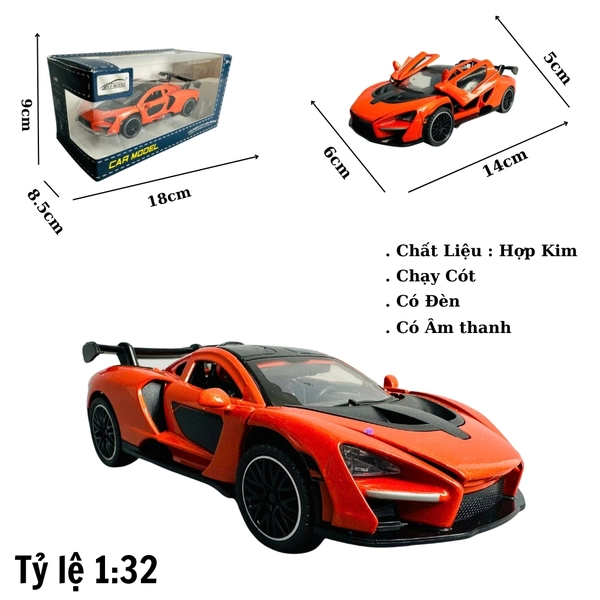 Mô Hình xe mclaren cam tỉ lệ 1:32