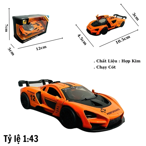 Mô Hình xe mclaren cam mới tỉ lệ 1:43