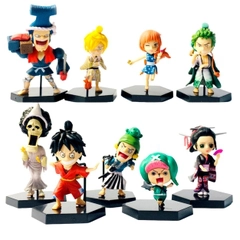 Bộ Mô Hình OnePiece Chibi 9 Nhân Vật Cao 7–14cm